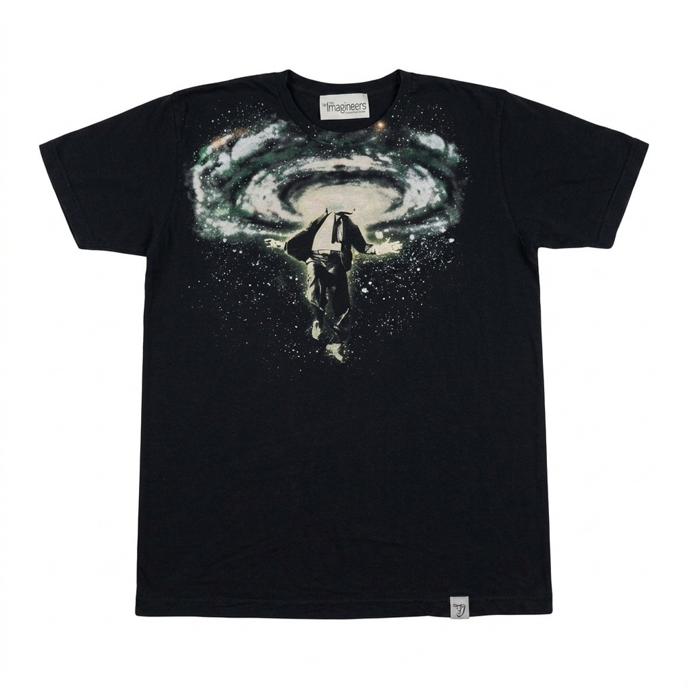 Imaginary Foundation T-Shirt Mens Large Galaxy Space Art Surreal Graphic Tee USA